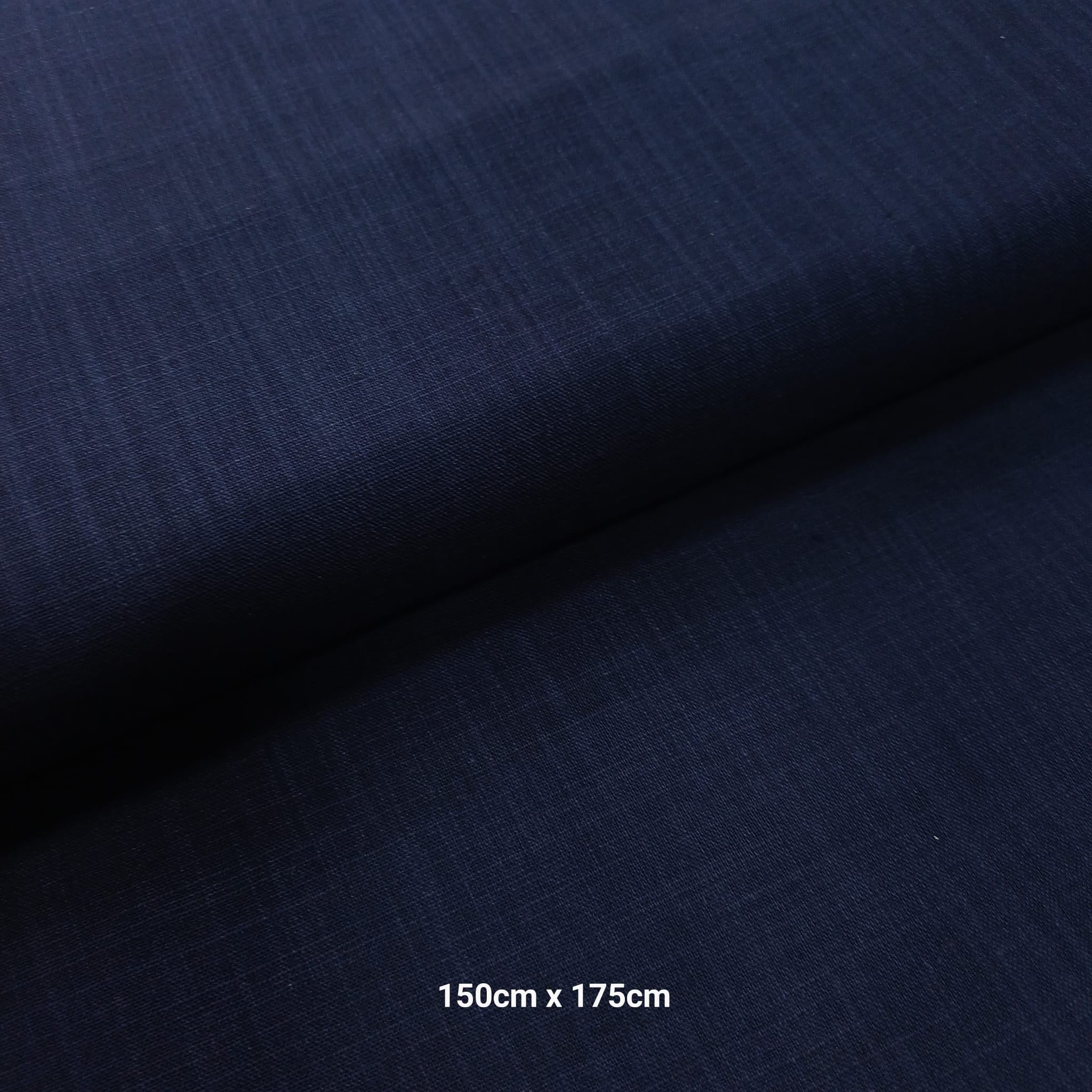 %100 Pamuk Keten -16117 Lacivert